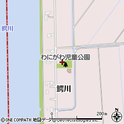 鰐川児童公園トイレ周辺の地図