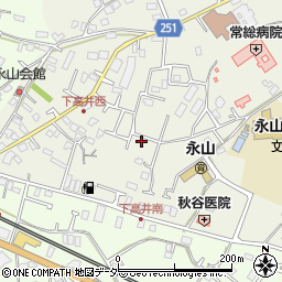 茨城県取手市下高井2410-7周辺の地図