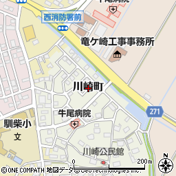 茨城県龍ケ崎市川崎町周辺の地図