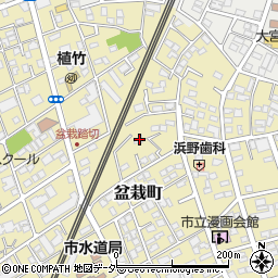 埼玉県さいたま市北区盆栽町223周辺の地図