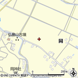 茨城県取手市岡周辺の地図