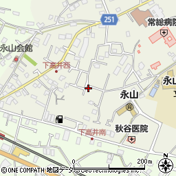 茨城県取手市下高井2410-3周辺の地図