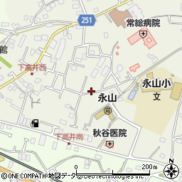 茨城県取手市下高井2396-1周辺の地図