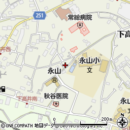 茨城県取手市下高井2375周辺の地図