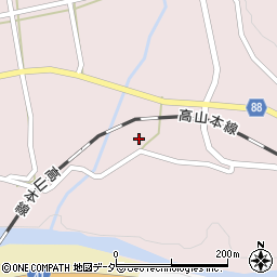 岐阜県下呂市萩原町四美1266周辺の地図