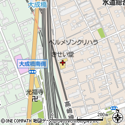 きせい堂本舗東大成店周辺の地図