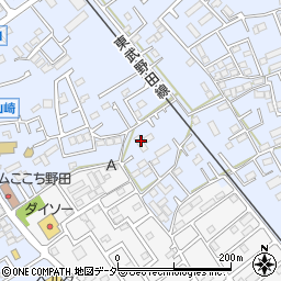 千葉県野田市山崎周辺の地図