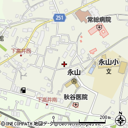 茨城県取手市下高井2396周辺の地図