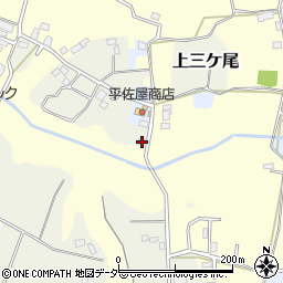 千葉県野田市上三ケ尾329周辺の地図