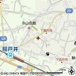 茨城県取手市下高井2446周辺の地図