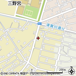 埼玉県越谷市三野宮652周辺の地図