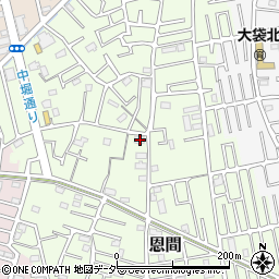 埼玉県越谷市恩間754周辺の地図