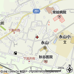 茨城県取手市下高井2395-1周辺の地図