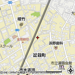 埼玉県さいたま市北区盆栽町222周辺の地図