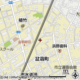 埼玉県さいたま市北区盆栽町222周辺の地図