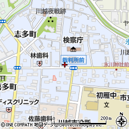 埼玉弁護士会川越支部周辺の地図