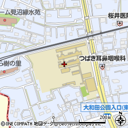 埼玉県立上尾かしの木特別支援学校　大宮商業分校周辺の地図