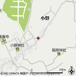 茨城県稲敷市小野379周辺の地図