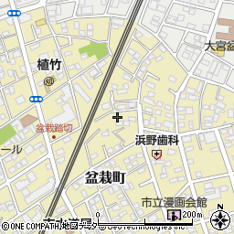 埼玉県さいたま市北区盆栽町237周辺の地図