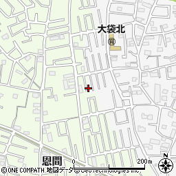 埼玉県越谷市恩間296-1周辺の地図