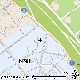 埼玉県吉川市下内川181周辺の地図