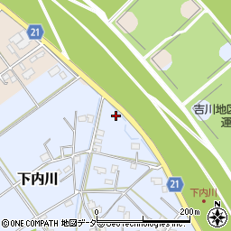 埼玉県吉川市下内川69周辺の地図