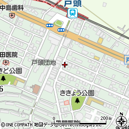 あけぼの　戸頭店周辺の地図