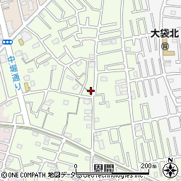 埼玉県越谷市恩間759-2周辺の地図