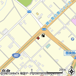 東日本宇佐美　４０７号鶴ヶ島インター周辺の地図