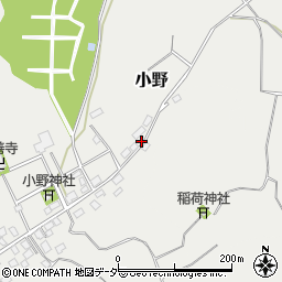 茨城県稲敷市小野380周辺の地図