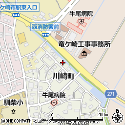 茨城県龍ケ崎市川崎町7周辺の地図