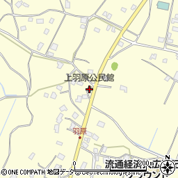 上羽原公民館周辺の地図