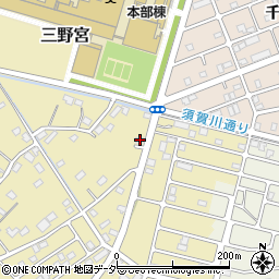 埼玉県越谷市三野宮219周辺の地図