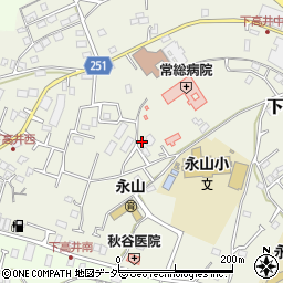 茨城県取手市下高井2376-1周辺の地図