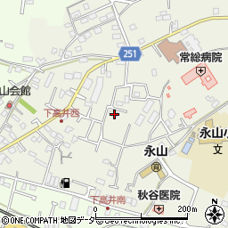 茨城県取手市下高井2406周辺の地図