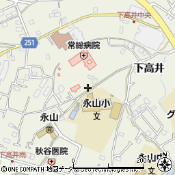 茨城県取手市下高井2343周辺の地図