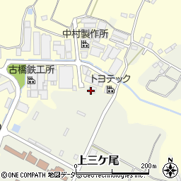 千葉県野田市上三ケ尾213周辺の地図
