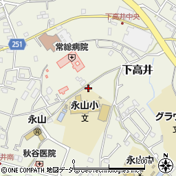 茨城県取手市下高井2345周辺の地図