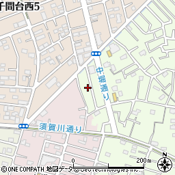 埼玉県越谷市恩間728-17周辺の地図