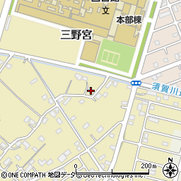 埼玉県越谷市三野宮296周辺の地図