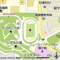 流通経済大学龍ケ崎フィールド周辺の地図