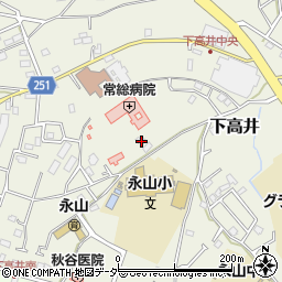 茨城県取手市下高井2344周辺の地図