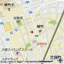 埼玉県さいたま市北区盆栽町459-1周辺の地図