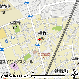 埼玉県さいたま市北区盆栽町463-13周辺の地図