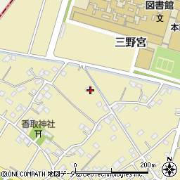 埼玉県越谷市三野宮周辺の地図