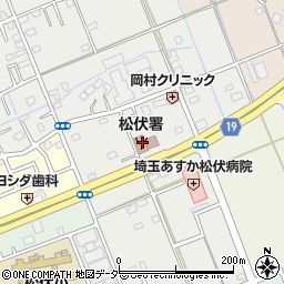 吉川松伏消防本部松伏消防署周辺の地図