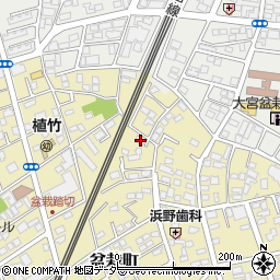 埼玉県さいたま市北区盆栽町318周辺の地図