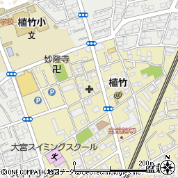 埼玉県さいたま市北区盆栽町479周辺の地図