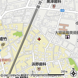 埼玉県さいたま市北区盆栽町332周辺の地図