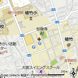 埼玉県さいたま市北区盆栽町499周辺の地図